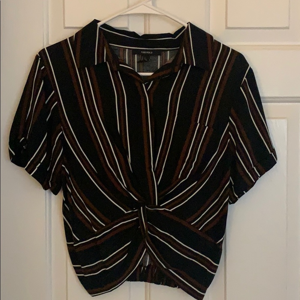 Striped Forever 21 Top ✨